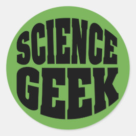 Adesivo Redondo Geek de Ciências