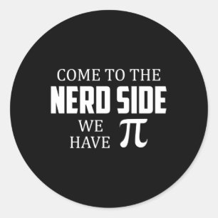 Adesivo Redondo Geek Nerd Matemática Computação Engraçada Idei