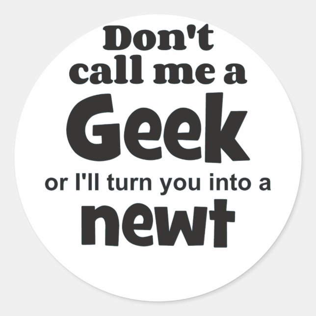 Adesivo Redondo Geek newt bf (Frente)