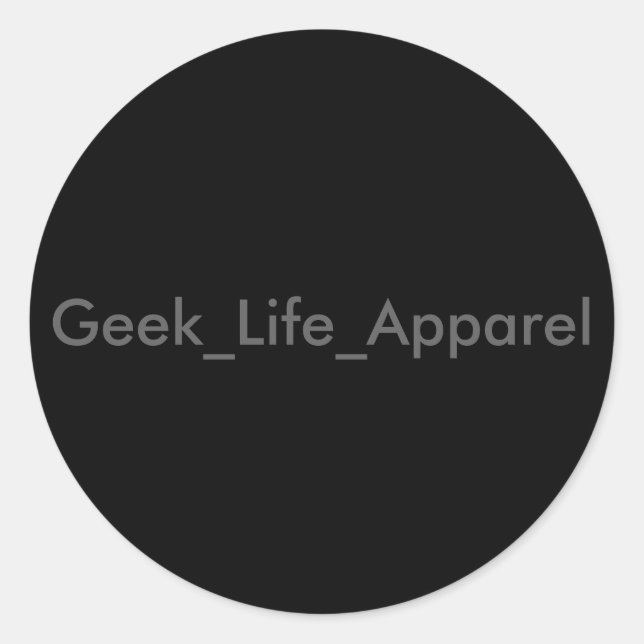 Adesivo Redondo Geek_Vida_Roupa (Frente)