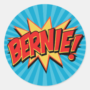 Adesivo Redondo Geeks História em quadrinhos 4 Bernie