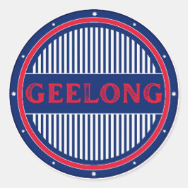 Adesivo Redondo Geelong City Pride Emblem – Australian Identity