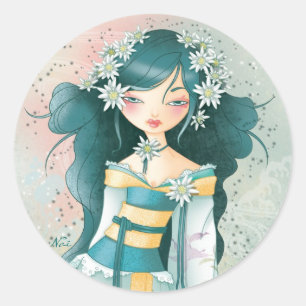 Adesivo Redondo Geisha Edelweïss
