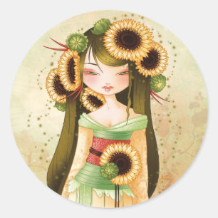 Adesivo Redondo Geisha Trounesol