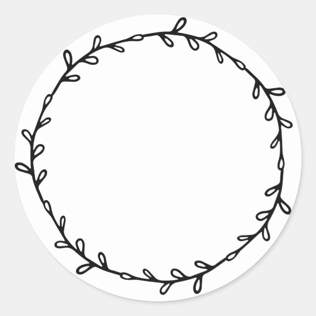 Adesivo Redondo Geléia Caseira Rústica Enlatando Preto Branco Escr (Frente)