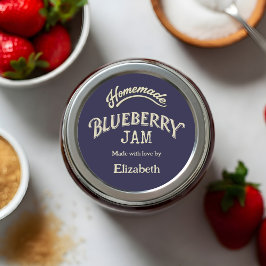 Adesivo Redondo Geléia de Mirtilo