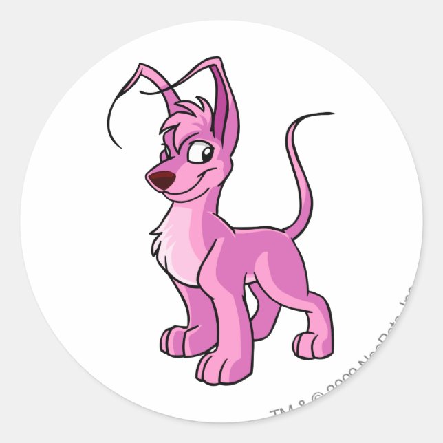 Adesivo Redondo Gelert Pink (Frente)