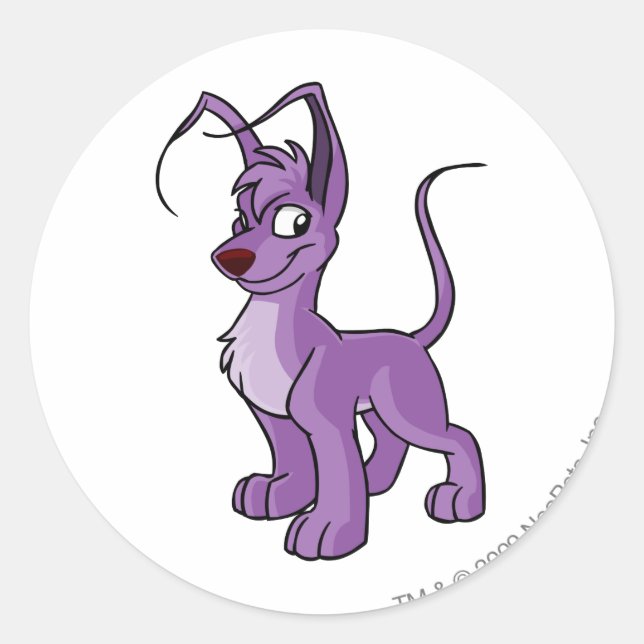 Adesivo Redondo Gelert Purple (Frente)