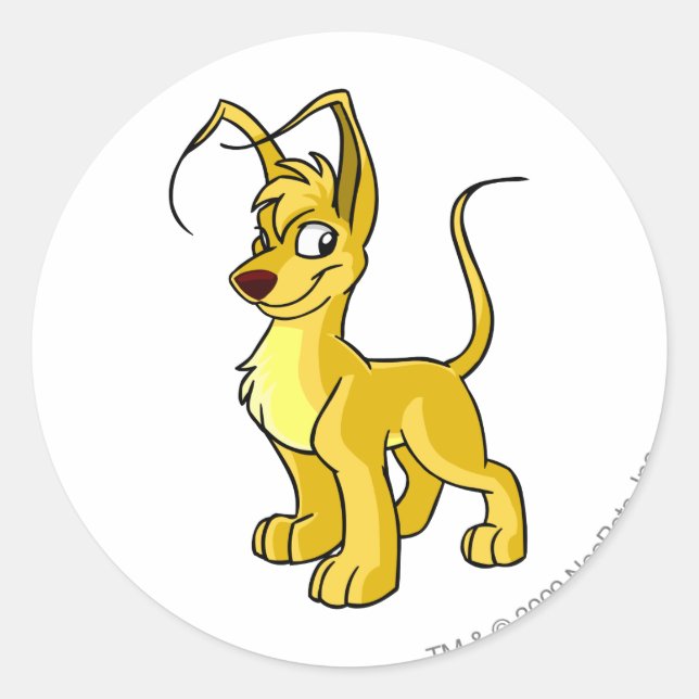 Adesivo Redondo Gelert Yellow (Frente)