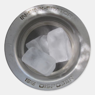 Adesivo Redondo Gelo no lixo