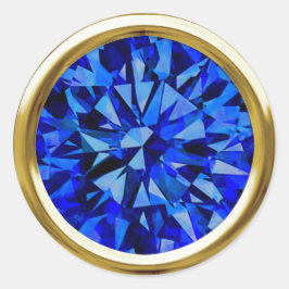 Adesivo Redondo Gem Azul