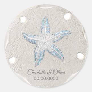Adesivo Redondo Gem de Starfish Dólar