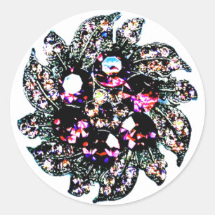 Adesivo Redondo "Gemas e jóias "