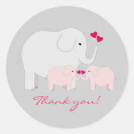 Adesivo Redondo Geminha, obrigado, palermas