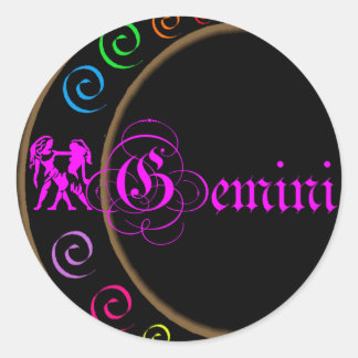 Adesivo Redondo Gemini