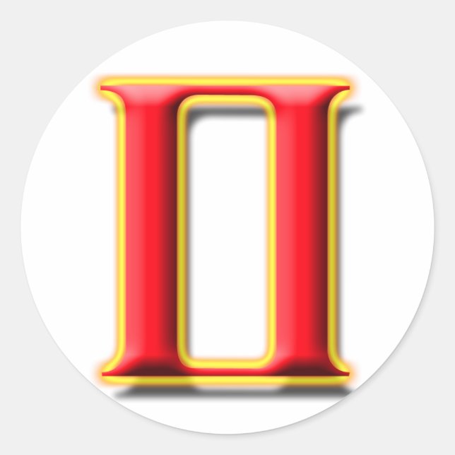 Adesivo Redondo Gemini nº 1 Sticker (Frente)