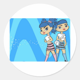 Adesivo Redondo Gemini Stickers