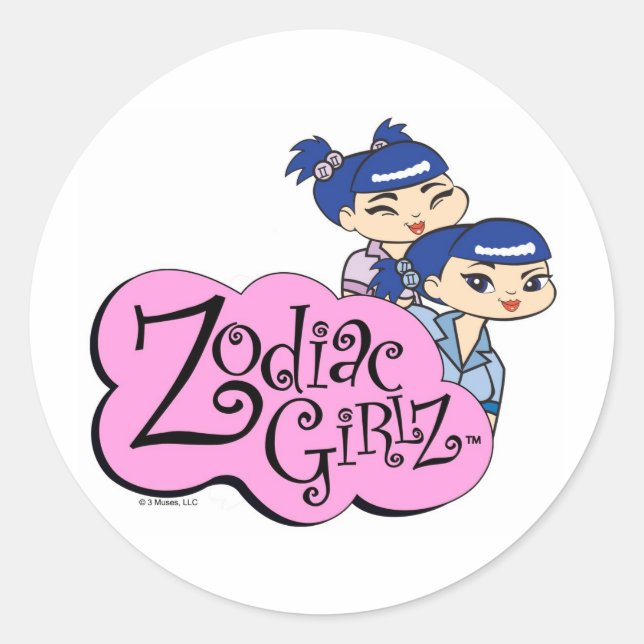 Adesivo Redondo Gemini Stickers (Frente)