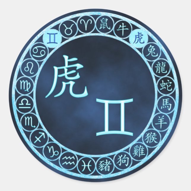 Adesivo Redondo Gemini/Tiger (Frente)