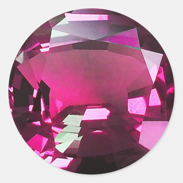 Adesivo Redondo Gemstone (Frente)