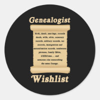 Genealogista Lista de Desejos Genalogia da Família
