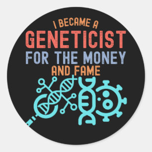 Adesivo Redondo Genética, Geneticista Principal