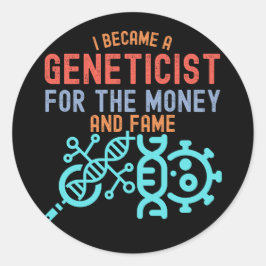 Adesivo Redondo Genética, Grande Geneticista