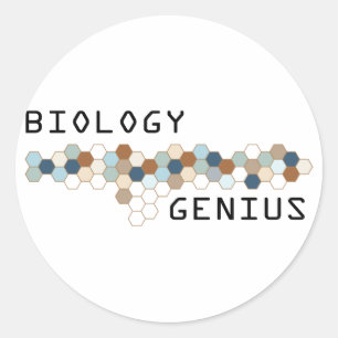 Adesivo Redondo Genial da Biologia