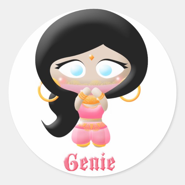 Adesivo Redondo Genie (Frente)