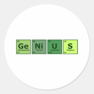 Adesivo Redondo Gênio