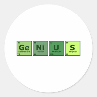 Adesivo Redondo Gênio