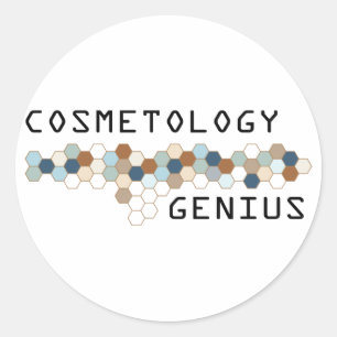 Adesivo Redondo Gênio da cosmetologia