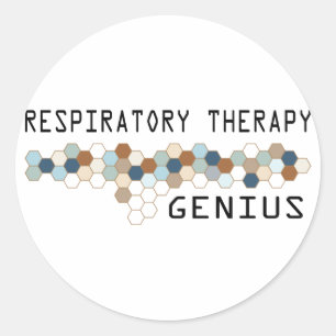 Adesivo Redondo Gênio respiratório da terapia