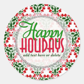 Adesivo Redondo Geo Country Love Christmas Gift label Sticker