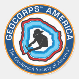 Adesivo Redondo GeoCorps America Round Sticker