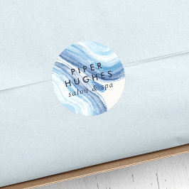 Adesivo Redondo Geodo Wave Azul