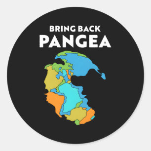 Adesivo Redondo Geologia Geológica Reunite Pangea