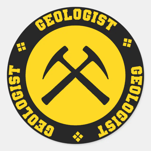 Geolog Sticker Adesivo Redondo Geólogo Sticker | Zazzle Brasil