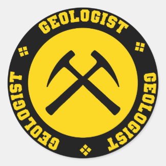 Adesivo Redondo Geólogo Sticker
