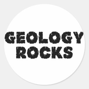 Adesivo Redondo Geology Rocks