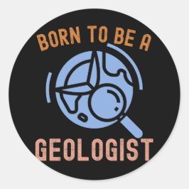 Adesivo Redondo Geology Science, Nascer de Geologista