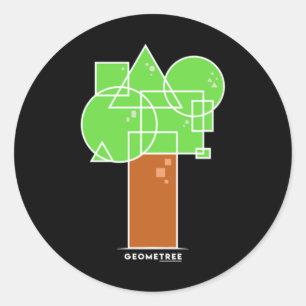 Adesivo Redondo Geometree I