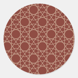 Adesivo Redondo Geometria da Areia de Pompéia
