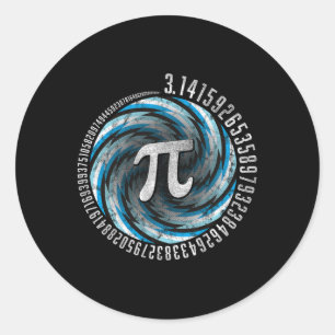Adesivo Redondo Geometria de Ilusões Ópticas Pi Matemática Stem 3.