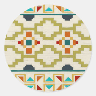 Adesivo Redondo Geometria Sudoeste I