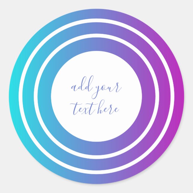 Adesivo Redondo Geométrico Colorido Moderno (Frente)