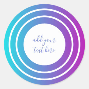 Adesivo Redondo Geométrico Colorido Moderno