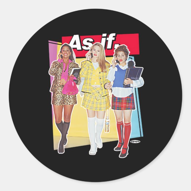 Adesivo Redondo Geométrico Como Se Não Escorregado (Frente)