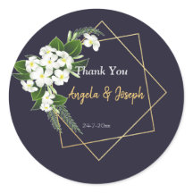 Adesivo redondo geométrico do Marinho Elegante Clá