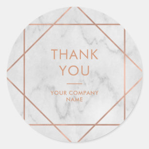 Adesivo Redondo Geométrico Dourado cor-de-rosa do falso no